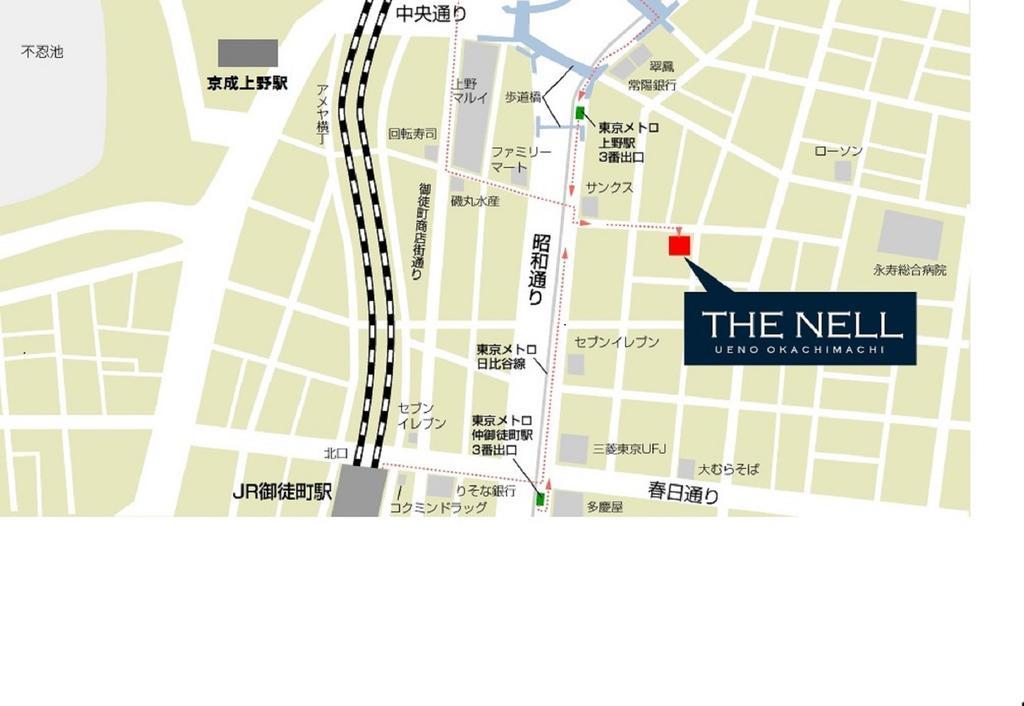 The Nell Ueno Okachimachi Hotell Tokyo Eksteriør bilde